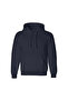 Men's long sleeve hooded basic sweatshirt hoodie - navy blue - 2