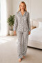 Women's Home Wear Comfortable Gray Pajama Set 4667