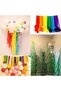 Neon Pink Stripe Crepe Paper Roll, Flower Making, Party, Craft Decoration Paper, 6 Pieces, 4.5cm X 2 - 6
