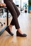 Moris Brown Genuine Calfskin Round Toe Stitched Detailed Wedge Heeled Casual Shoes - 3