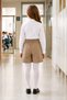 Girls' School Shorts Skirt 100% Cotton Gabardine Fabric Knee Length Comfortable School Skirt - 3