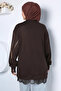 Modern Sequin Patterned Stylish Hijab Tunic - 4