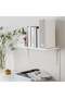 Wall Shelf with Brackets, White, 59x20 cm - 3
