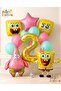 Spongebob Balloon & Patrick Balloon Set for Ages 2 - 12 Pieces Spongebob Themed Birthday Balloon Set