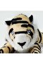 Mini Plush Tiger Soft Toy, Beige and Black Recycled Polyester, 13 cm - 2