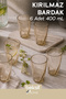 Home Glassy Unbreakable Polycarbonate 6-Piece Glass Set Yellow (400 ml)