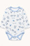 American Collar Long Sleeve 100% Cotton Sweat Absorbent 5-Piece Baby Badi Set - 3