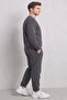 Three-Thread Crew Neck Cotton Soft Puff Oversize Tracksuit Set - 3