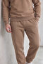 Three-Thread Crew Neck Cotton Soft Puff Oversize Tracksuit Set - 4