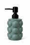 Bubbly Embossed Bubble Model Glass Liquid Soap Dispenser – with Black Pump – 400 Ml, 17 X 8 cm - 8