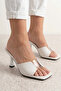 Women's Transparent Detailed Medium-Sized Slippers - 3
