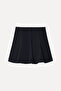 Women's Black a Form Mini Skirt