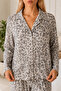 Women's Home Wear Comfortable Gray Pajama Set 4667 - 6