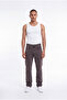 Men's Regular Fit Jean Trousers Brown