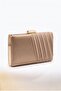 606 Dark Beige Satin Women's Evening Dress Bag