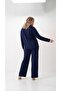 Women's Plus Size Long Sleeve Half Zipper Detailed Tracksuit Set 8294-27 - 3