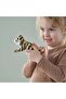 Mini Plush Tiger Soft Toy, Beige and Black Recycled Polyester, 13 cm - 3