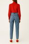 Melia Kar Mom Women's Mom Jean High Waist Lycra Denim Pants - 2