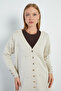 Stone Embroidered V-Neck Knitwear Cardigan - 6