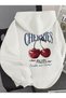 Cherries Printed Premium Oversize 3 Thread Soft Hooded Sweatshirt Hoodie