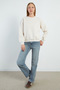3 Yarn Basic Crew Neck Oversize Sweatshirt - 2