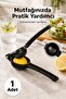 Manual Lemon Squeezer Black Hand Press Citrus Juicer (1 Piece) - 2