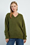 Basic V-Neck Casual Sweater - 2