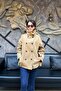 Women's Double-Breasted Stylish Stand Collar Long Sleeve Oversize Trench Coat Sun457