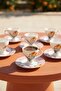 Lunara 6-Person Porcelain Coffee Cup Set - 100 ml