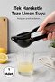 Manual Lemon Squeezer Black Hand Press Citrus Juicer (1 Piece) - 3