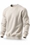 . Men's Crew Neck Sports Sweatshirt Basic Daily Comfortable Cotton Long Sleeve Sweatshirt
