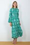 Front Half Pat Pompom Dress - 3