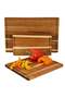 Bamboo Cutting Board Set for Kitchen, 3-Piece Wooden Chopping Boards with Handles - 3