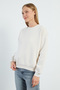 3 Yarn Basic Crew Neck Oversize Sweatshirt - 4