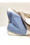 Blue Cream Color Patchwork Large Shoulder Bag - 6