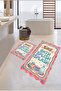 Colorful Patterned Digital Printed Colorful Double Bath Mat Bath Mat