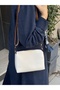 Women's Cream Tan Zippered Adjustable Strap Shoulder and Crossbody Bag Daily Stylish Handbag - 3