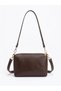 Women's Bitter Brown Zippered Adjustable Strap Shoulder and Crossbody Bag Daily Stylish Handbag