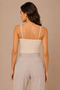 Women's Lace Detailed Thin Strap Cotton Modal Flexible Undershirt - 3