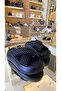 Imported women's fishnet embellished platform slippers 2024-00 - 6