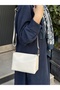 Women's Cream Zippered Adjustable Strap Shoulder and Crossbody Bag Daily Stylish Handbag - 4