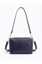 Women's Navy Blue Zippered Adjustable Strap Shoulder and Crossbody Bag Daily Stylish Handbag