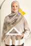 Patterned Crinkled Textured Bloom Soft Shawl - 4