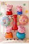 Peppa Pig & George Themed 1 Year Old - 7 Piece Foil Balloon Set Peppa Pig & George Pig & Mommy Pig & Daddy Pig Balloon Set