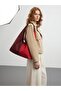 Burgundy Red Fabric Tote Bag - Waterproof Fabric - Women's Hand and Shoulder Bag