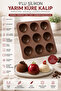 Set of 4 Silicone Cake, Chocolate, and Praline Molds |   12-Pack Sea Shell, 9-Pack Hemisphere, 12-Pack Baton, 15-Pack Mini Baton |   Bpa Free, Fda Compliant - 7