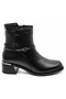2352411K Women's Genuine Leather Ankle Belt Buckle Round Toe Short Boots