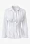 Waist-Slit Shirt with Gipe Detail - 4