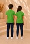 Children's Unisex 2-Piece Short Sleeve Polo Collar T-Shirt 100% Cotton Lakos - Green - 4