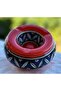 Handmade Ceramic Lid Ashtray Diameter 10 cm Height 6 cm - 2
